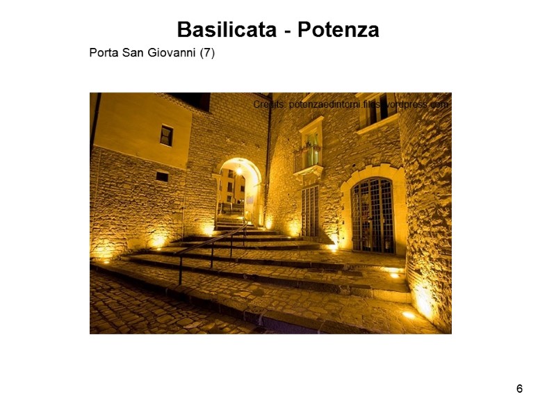 6 Basilicata - Potenza          